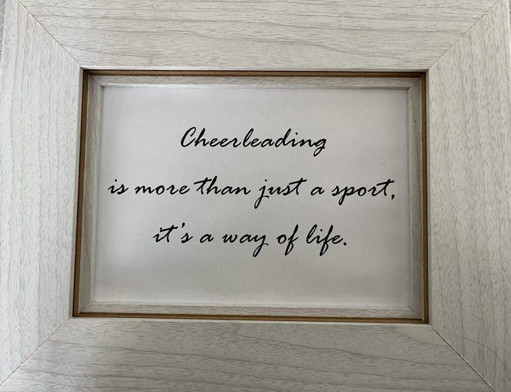 Jackie's philosophy: "Cheerleading is more than just a sport, it's a way of life."